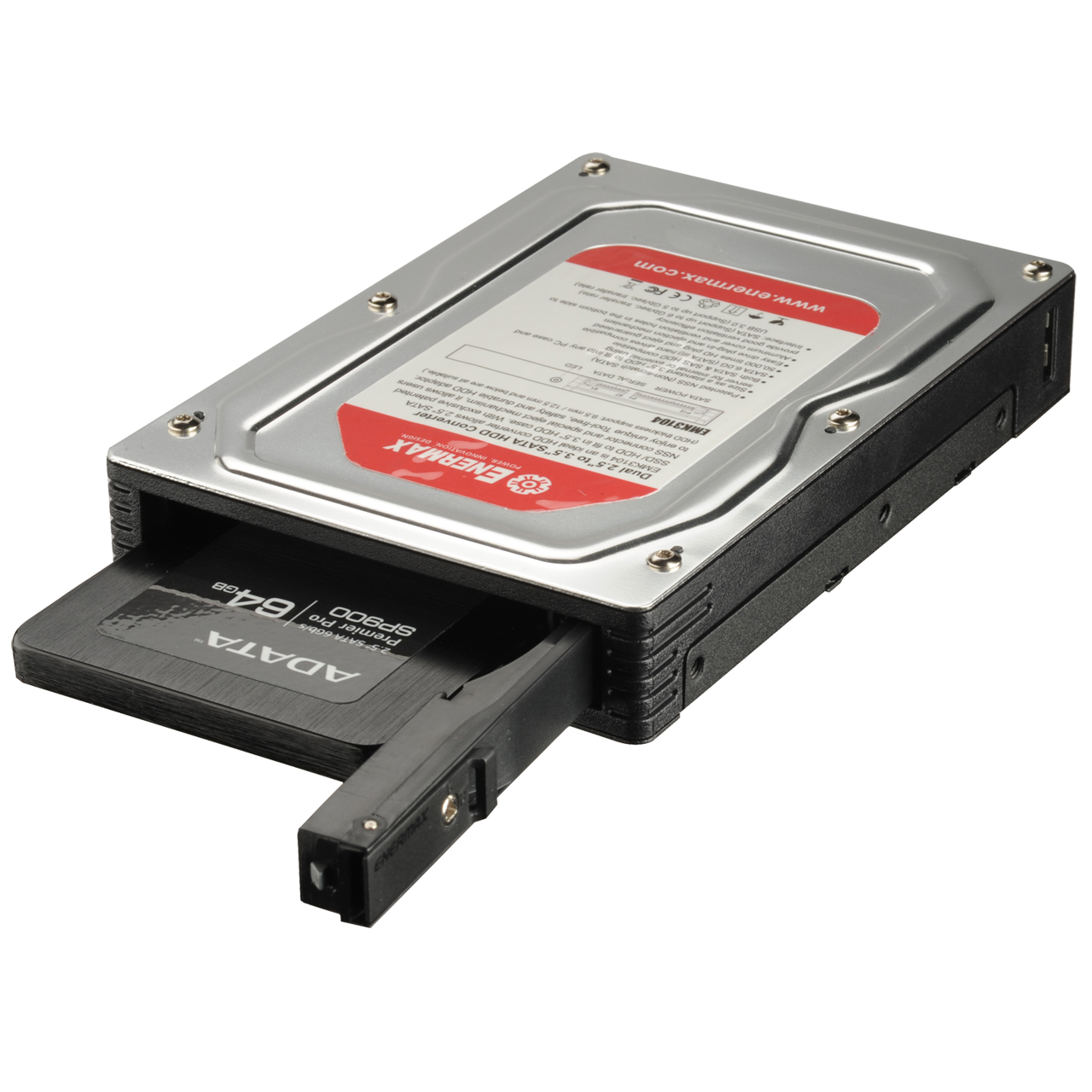 ENERMAX 2.5インチHDD/SSD用外付け＆3.5インチベイ内蔵型HDDケース EMK3104